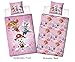 Produktbild Character World Mädchen Bettwäsche-Set Paw Patrol, 135x200 cm 80x80 cm, 100% Baumwolle, Burst, rosa, Sterne Sky-e