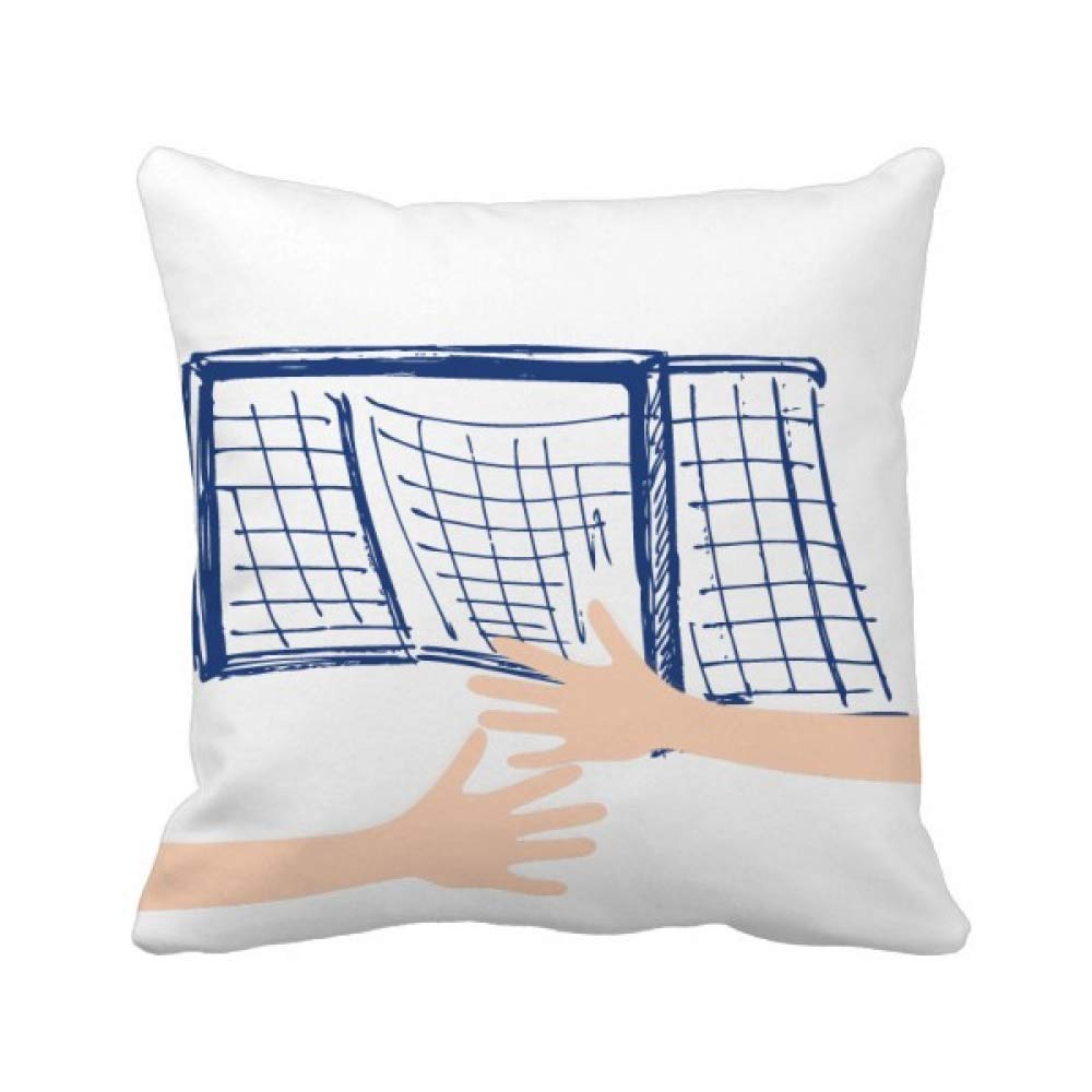 Coussin de cou bleu football pour soulager la nuque durant les longs trajets en voiture