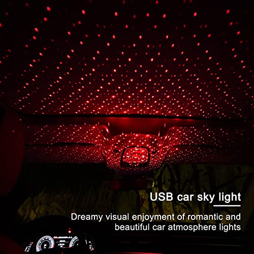 Pack-1 Proyector Estelar USB Luz Nocturna Rojo miniatura 3