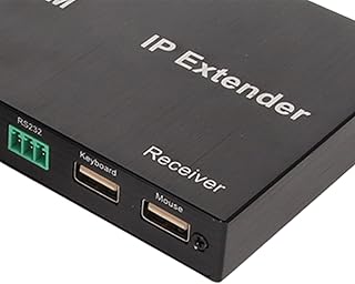 HD Multimedia Interface KVM USB Extender, Noise Reduction 100‑240V 656ft KVM Extender Easy Installation ESD Protection for 4K Mouse At 60 Hz (UK Plug)