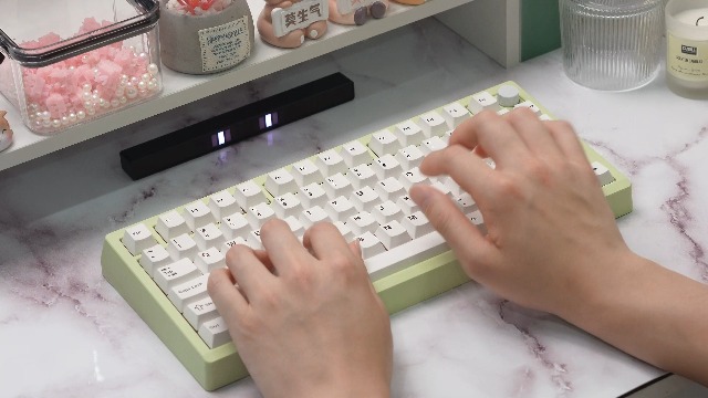 Image of MELETRIX WS Pink Pearl Linear Mechanical Keyboard Switches, Pre Lubed 5 Pins Keyboard Switch Set with POM Stem, PA Housing for Gaming DIY Keyboard (35Pcs)