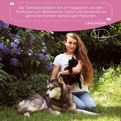 Wolfsbacher Natürliches Venus Balance Pulver für Hunde - Unterstützung bei Läufigkeit & Scheinschwangerschaft, mit Mönchspfeffer und Himbeerblättern