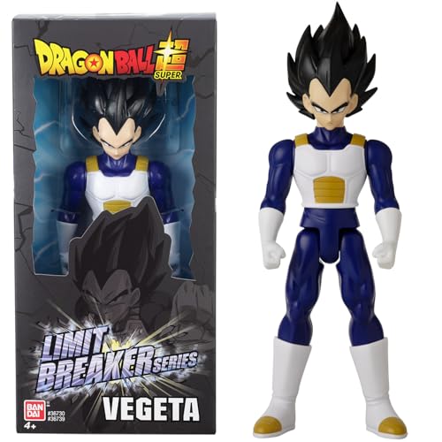 BANDAI - Dragon Ball - Figurine géante Limit Breaker - Vegeta - Licence Officielle Dragon Ball - Figurine articulée Vegeta 30 cm - Jouet Enfant 4 Ans et + - 36739