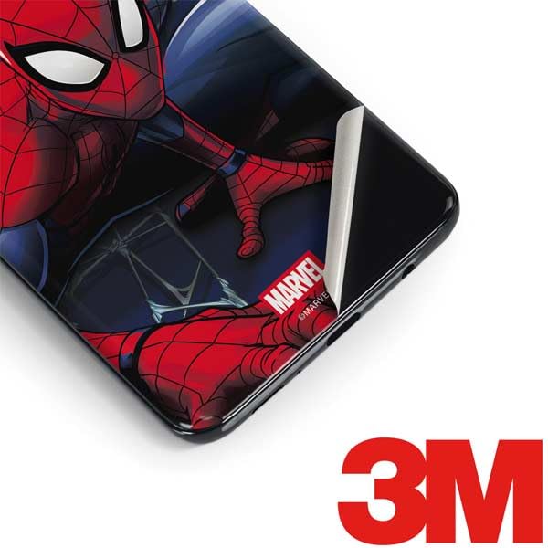 Skinit Decal Phone Skin Compatible with Galaxy S9 Plus - Officially Licensed Marvel Spiderman Crawling Spiderman Design