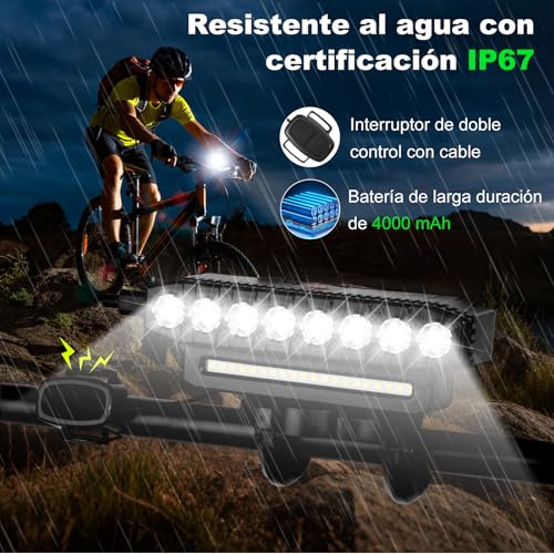 Luz para bicicleta recargable 27 Imagen adicional