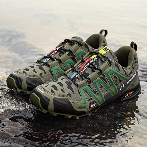 Men's Camo - Print Hiking Sneakers, Durable Outdoor Sports Shoes - Ideal for Mountain Trails, Wilderness Adventures & Daily Commutes3