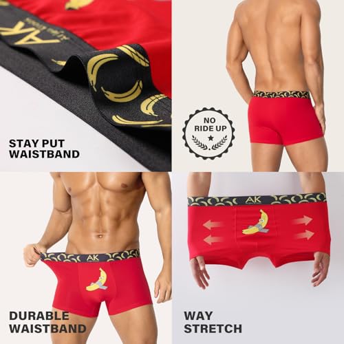 Arjen Kroos Men's Novelty Boxer Briefs Sexy Cotton Underwear for Men Funny Boxer Shorts 3 Pack3