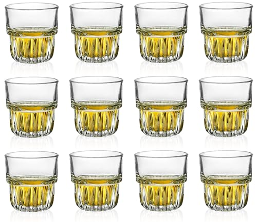 12Pack Heavy Base Shot Glass Set/Cordial Glasses/Liqueur Glasses/espresso shot glass(85ml/3oz)