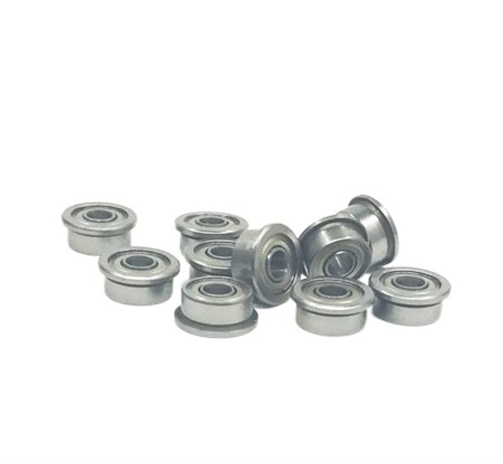 Piezas de Equipos mecánicos de rodamientos de Bola 10 Uds F628ZZ 8x24x8mm ABEC-3 rodamiento de Brida rodamiento de Bolas Radial de Bolas de Ranura Profunda