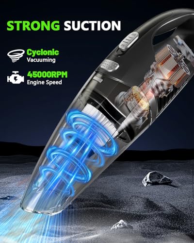 Rechargeable Handheld Vacuum with HEPA Filter