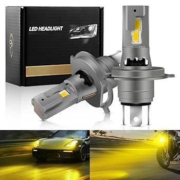 LED バルブ h4 3000k イエロー 爆光 雷光 月 使用少 hi/lo LED バルブ h4 3000k イエロー 爆光 雷光 月 使用少 hi/lo