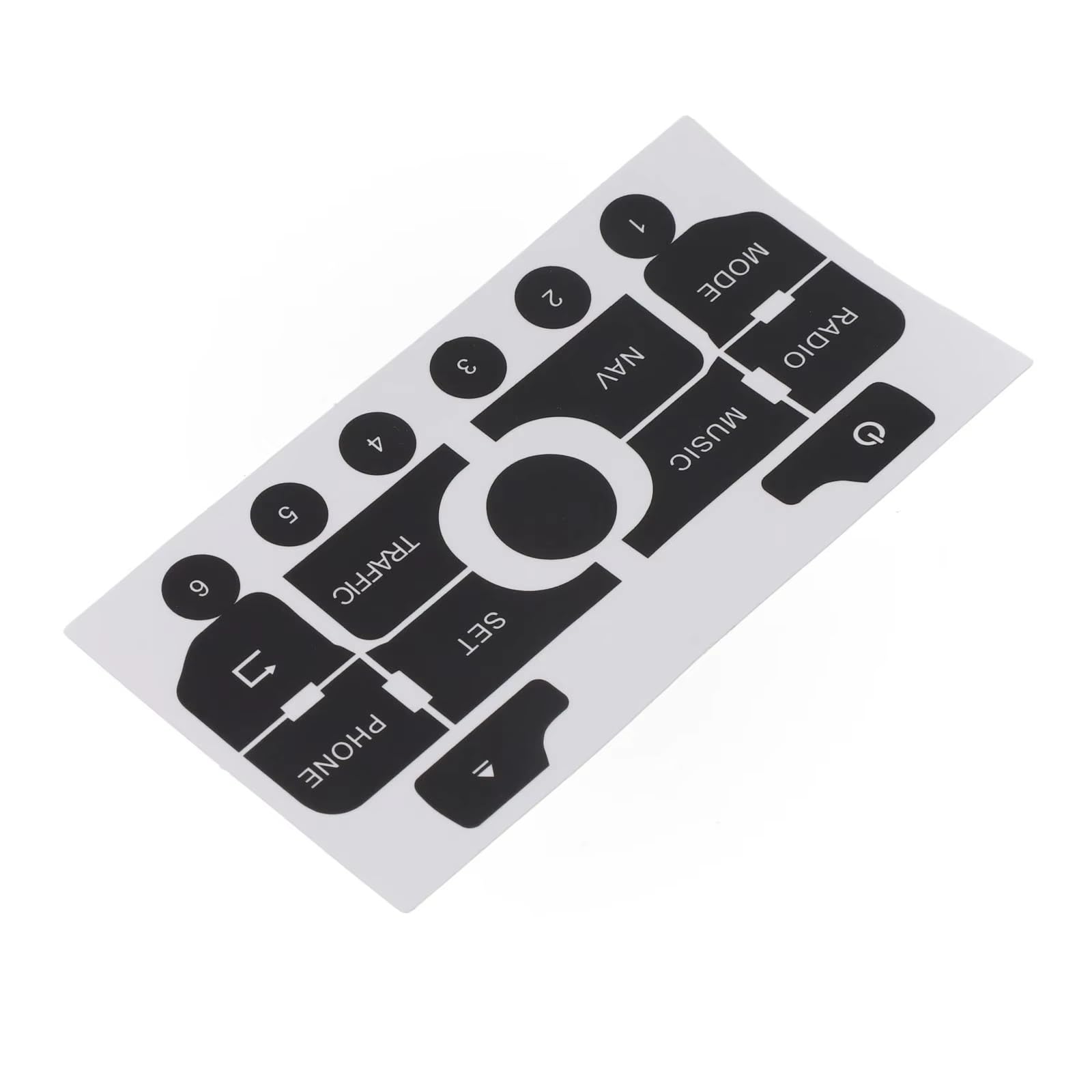 Wsbojxth One Color Repair Patch Compatible With Citroën C5 C3 Car Navigation Radio Button Repair Sticker Interior Decoration Accessories