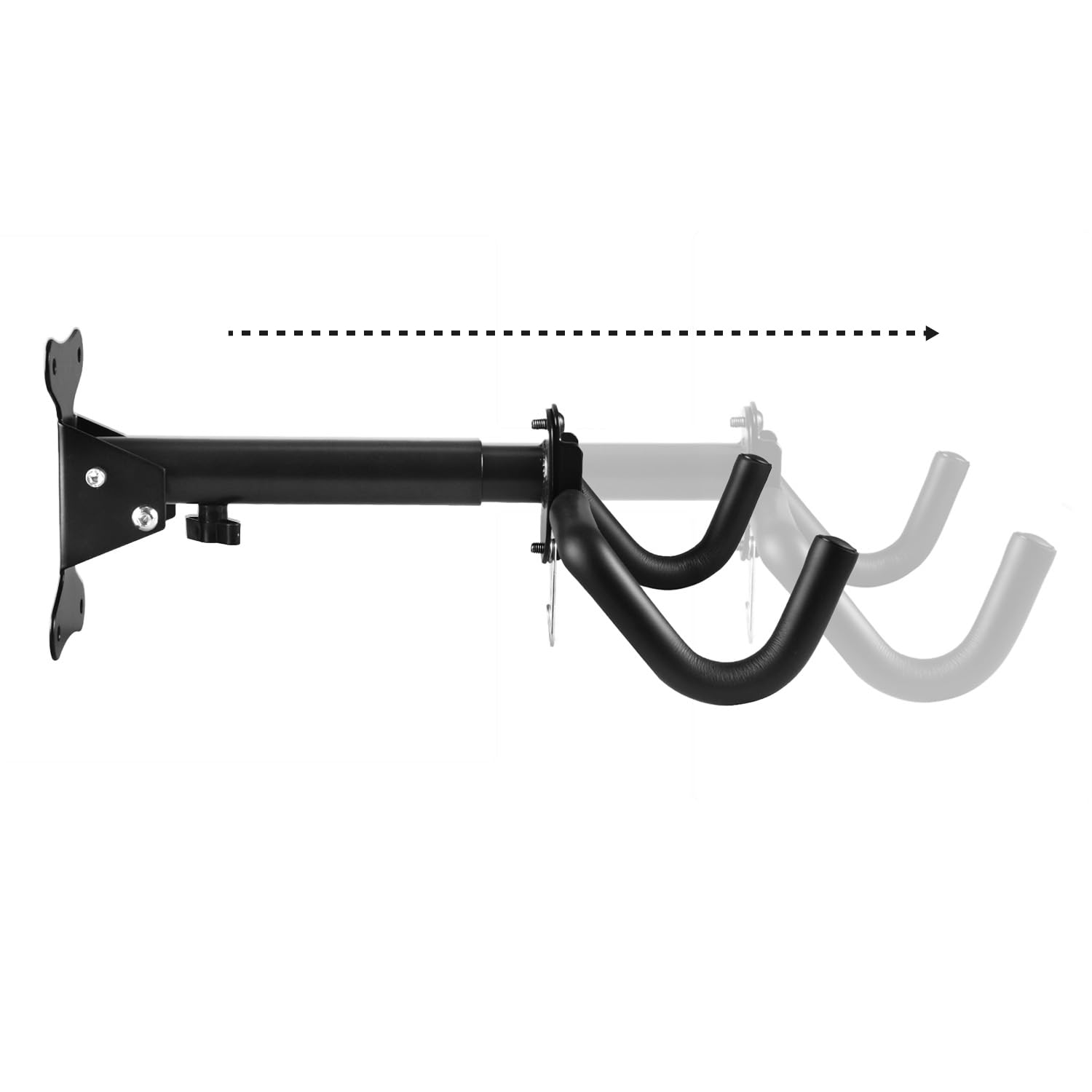 Soporte de pared para bicicletas Maclean, horizontal, acero, carga máx. 30 kg, MC-484