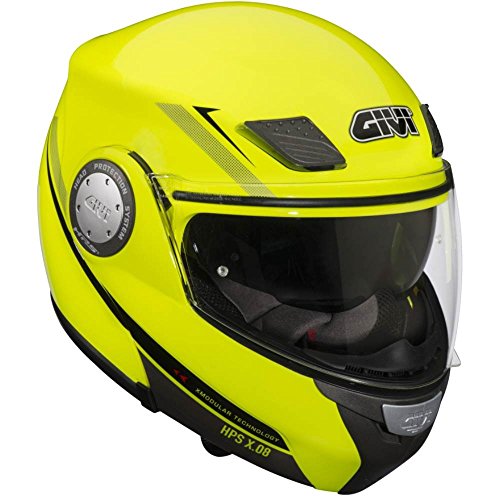 Givi HX08FG12661 Hps Hx08 X - Casco modular, color Amarillo Neón, Talla 61/XL