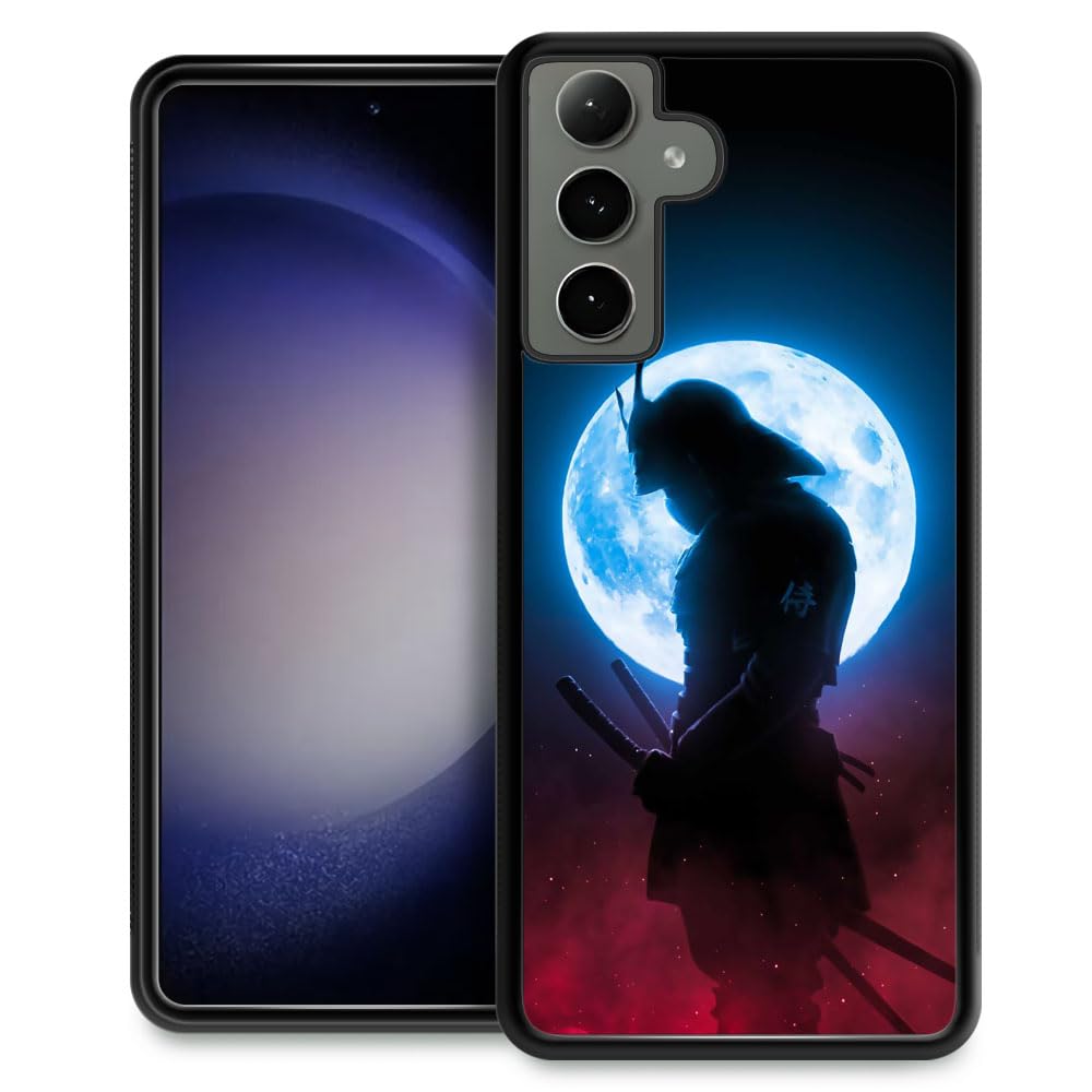 TnXee Case Compatible with Samsung Galaxy S24,Japan Samurai Anti-Skid and Shockproof Protective Case for Boy/Men,Soft Silicone Rubber+Hard PC Back Cover Case Compatible Samsung S24(6.1")