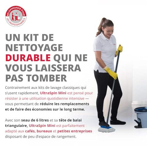 UltraSpin Mini Vileda Professional kit système de nettoyage compact à essoreuse - 4
