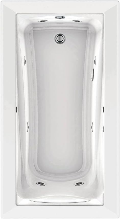 American Standard 3572448WCK2.020 Ecosilent - Sistema de masaje combinado de té verde, 5-12 pies por 36 pulgadas, blanco