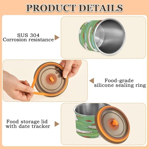 Contenedor Hermético de Acero Inoxidable para Café 500 ml miniatura 4
