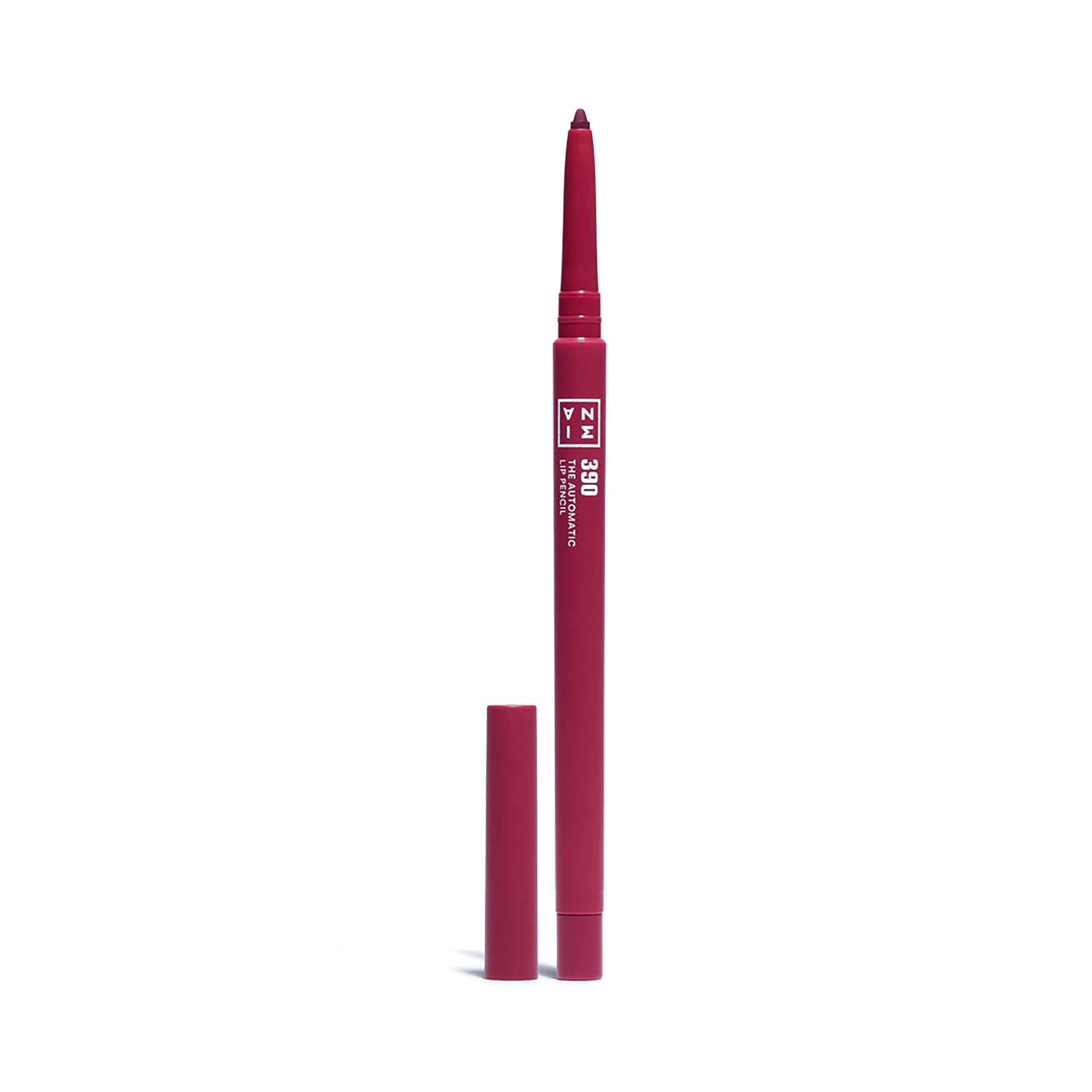 3INA MAKEUP - The Automatic Lip Pencil 390 - Dunkelviolett Lippenkonturenstift Wasserfest - Lipliner für Vollere Lippen - Automatischer Lippenkonturenstift - Vegan - Cruelty Free