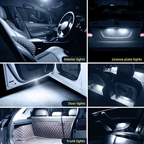 Aoicanki 194 Led Light Bulb 168 2825 W5W T10 Wedge 24-Smd 3014 Chipsets Led Replacement Bulbs Error Free For Car Dome Map Door Courtesy License Plate Dash Instrument Lights, (Cool White, 20) #TOP3