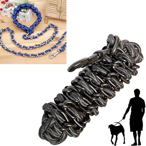 Dog-Leash-Metal-Leashes-with-Pet-Collar-Training-Walking-Leads-Heavy-Duty-Anti-Bite-Chain-Rope-Hook-for-Medium-and-Large-Dogs - Cucciolini Doodles   Dog-Leash-Metal-Leashes-with-Pet-Collar-Training-Walking-Leads-Heavy-Duty-Anti-Bite-Chain-Rope-Hook-for-Medium-and-Large-Dogs