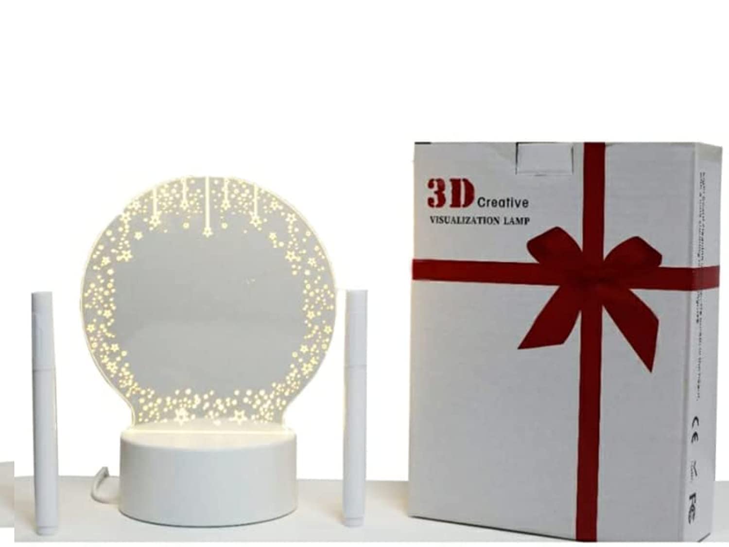 Led Lamp for Home Décor, Table Lamp, Gift for Men, Led Light with Customize Writing, Night Light, Aesthetic Room Décor, Living Room Lamp Come With 2 Writing Pen