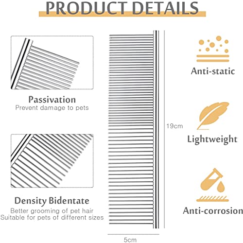Stainless Steel Pet Grooming Comb - Image 3