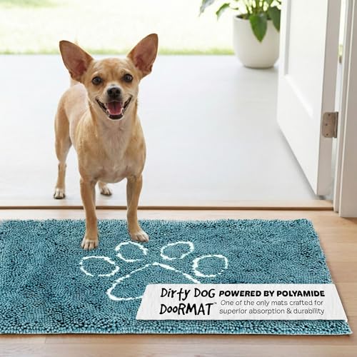 Dog Gone Smart Schmutzige Hunde-Fußmatte, klein, Pazifikblau