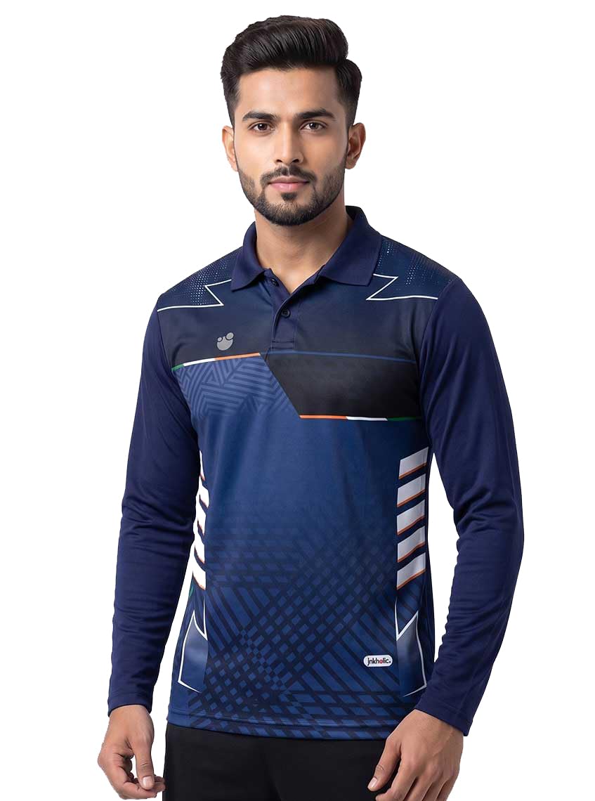 inkholic Men's Full Sleeve Collar Neck Cricket Jersey 5200F-picture-49