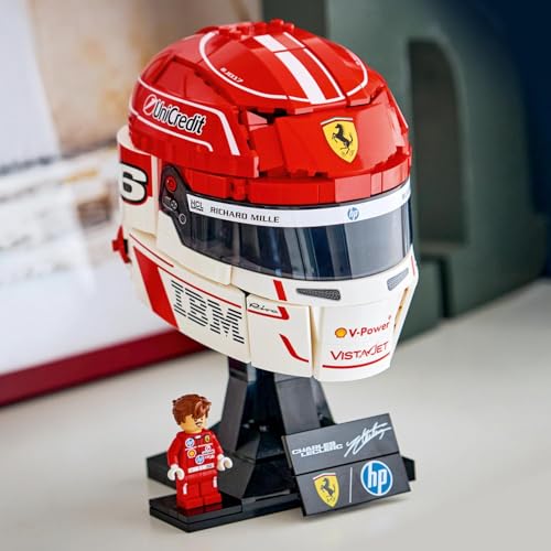 Image of LEGO Editions Scuderia Ferrari HP Charles Leclerc Helmet - F1 Merch - Display Set - 43014
