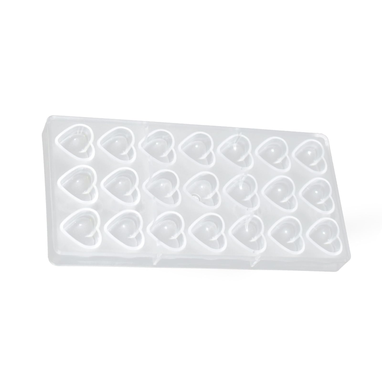 Zxfdsfdbnm Easy Demolding Candy Making Tray 21 Grids Heart Shape for Family Kitchens Dishwasher Safe