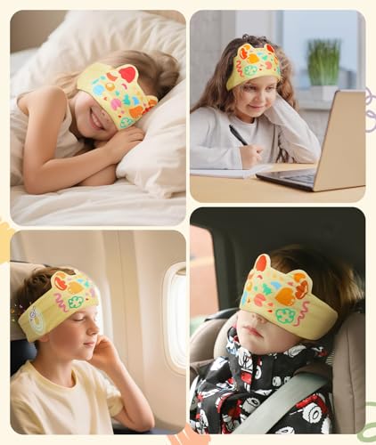 Image of LC-dolida Sleep Mask with Headphones Bluetooth 5.4, Wireless Music Eye Mask for Sleeping Headphones with Soft Bamboo Cotton Cooling Breathable,Ultra-Thin Stereo Speaker for Side Sleepers - Crimson