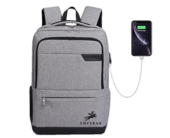 TRUE HUMAN EMPEROR®Multi-purpose backpack With USB charging Port Laptop,office,college,travel bag for men and women (WIZ)