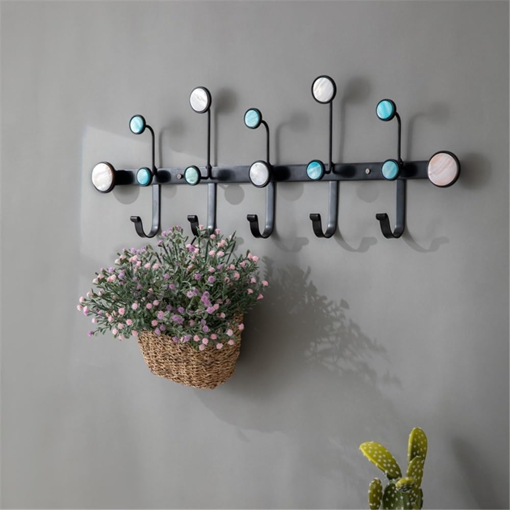 attaccapanni a Muro Appendiabiti da Parete for Ingresso, Ganci creativi in ​​Metallo for Cappelli, Chiavi, Borse, Cappotti Gancio Parete Cappotti(Grande)
