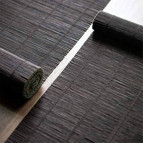 Chemin de table bambou naturel noir rétro lavable antidérapant 210cm - 8