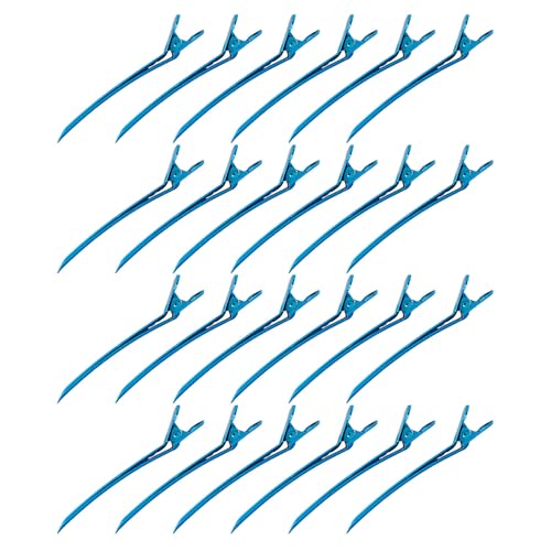 Clips para peinar y separar con sujeción fuerte de acero inoxidable azul Beaupretty