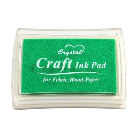 Premium Washable Green Ink Pad for Rubber Stamps