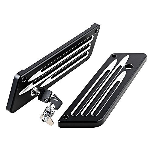 Combo Premium Hard Saddle Bag Lock + Saddlebag Latch Cover Compatible for 1993-2013