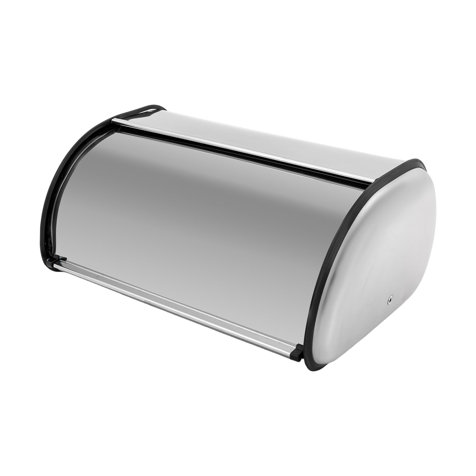 Contenitore per pane in acciaio inox 410, con coperchio arrotolabile, resistente alle zanzare, per pane, pane, pane, biscotti, pane, 43,5 x 27 x 18 cm