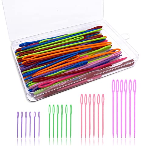 TSHAOUN 100 Pezzi Aghi per Cucire a Mano, 4 Taglie...