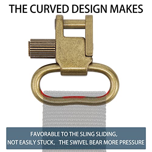 Image of VVAAGG Sling Swivel Mount 1 1.25 1.5 inch Two-Point Sling Attachment Clips