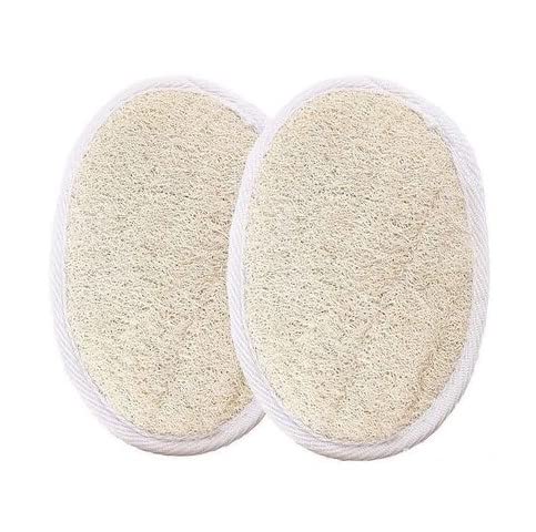 Natural Organic Loofah Bath Sponge For Bathing Scrub Pack of 2-picture-26