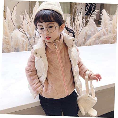 LIFKOME 1pc Fleece Children's Coat Kid Clothes Girl Coat Children Outerwear Girl Clothes Coral Fleece Coat Kid3