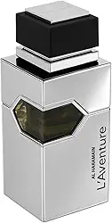 Al Haramain L'Aventure – Perfume árabe para homens – Fragrância de longa duração com notas de limão, bergamota, jasmim, almíscar, patchouli e âmbar – Eau de Parfum Árabe – Spray EDP de 200 ml