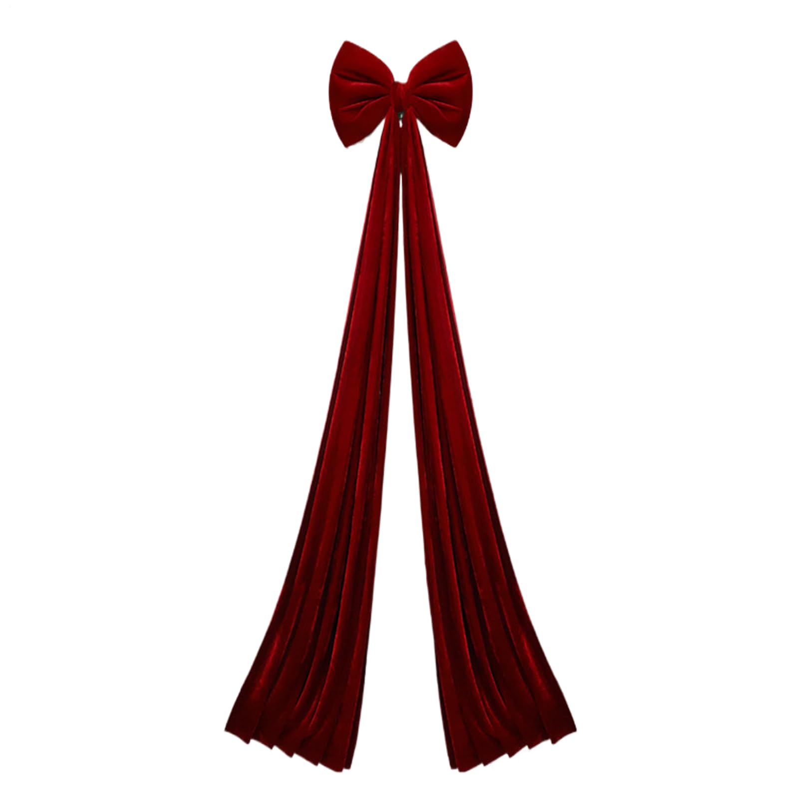 Nœud extra large pour cimier de sapin de Noël – Décorations saisonnières – Nœuds surdimensionnés en velours pour décoration de sapin de Noël, maison, mur, cheminée, porche, bureau, fête, mariage