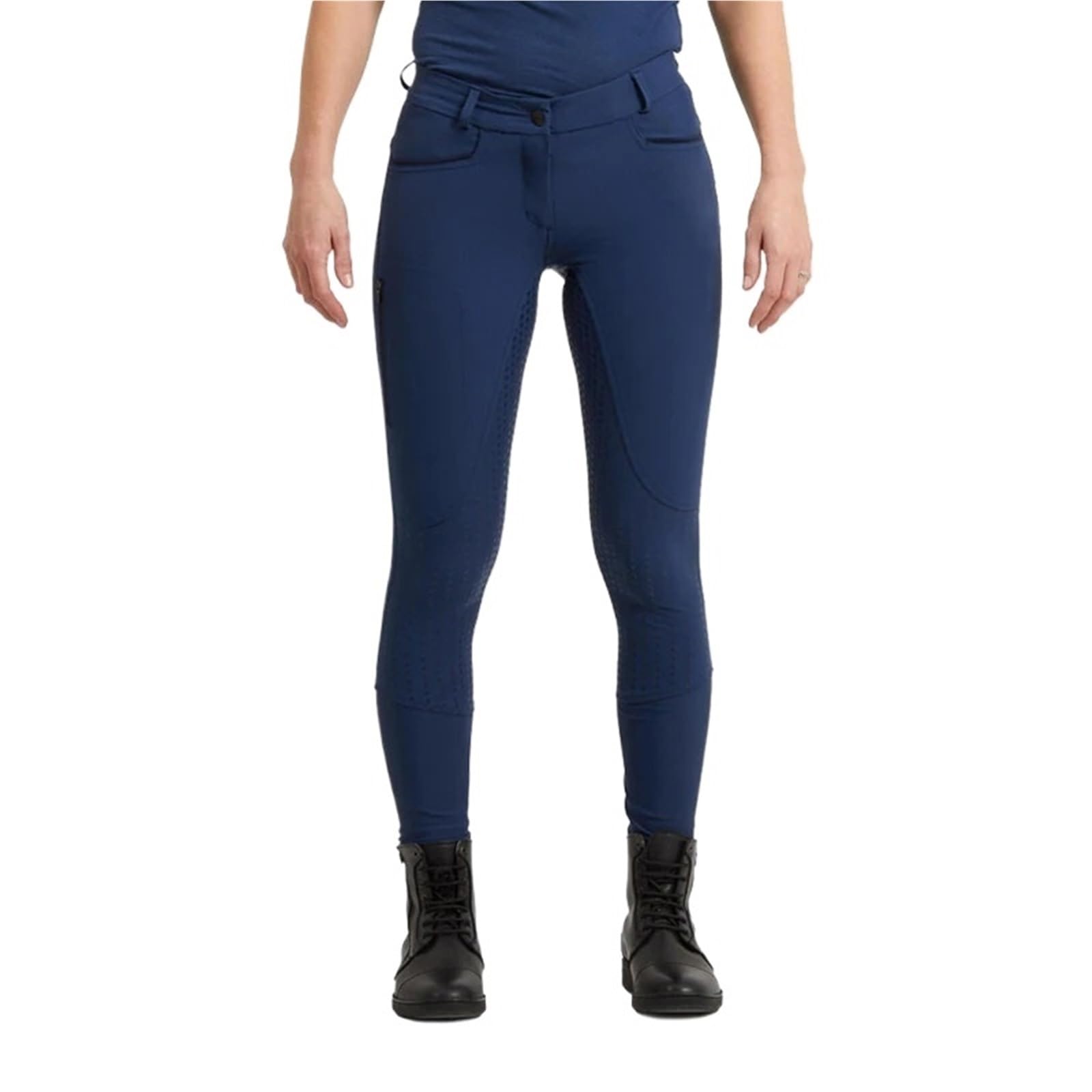 Pantalones Montar a Caballo Mujer Pantalones de equitación Profesionales Silicona for Mujer, Secado rápido, Deportivos y Antideslizantes(Blue,XXL)