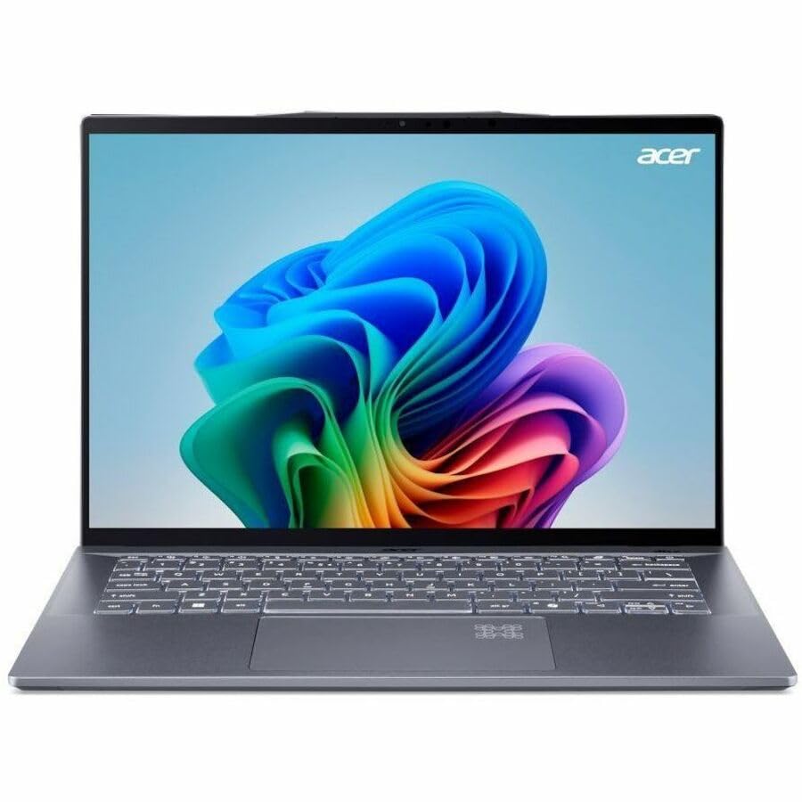 Image of Acer Swift 14 AI SF14-11T SF14-11T-X53K 14.5 inch Touchscreen Copilot+ PC Notebook - WQXGA - 120 Hz - Qualcomm Snapdragon X Elite X1E-78-100 - 16 GB - 1 TB SSD - English Keyboard - Iron