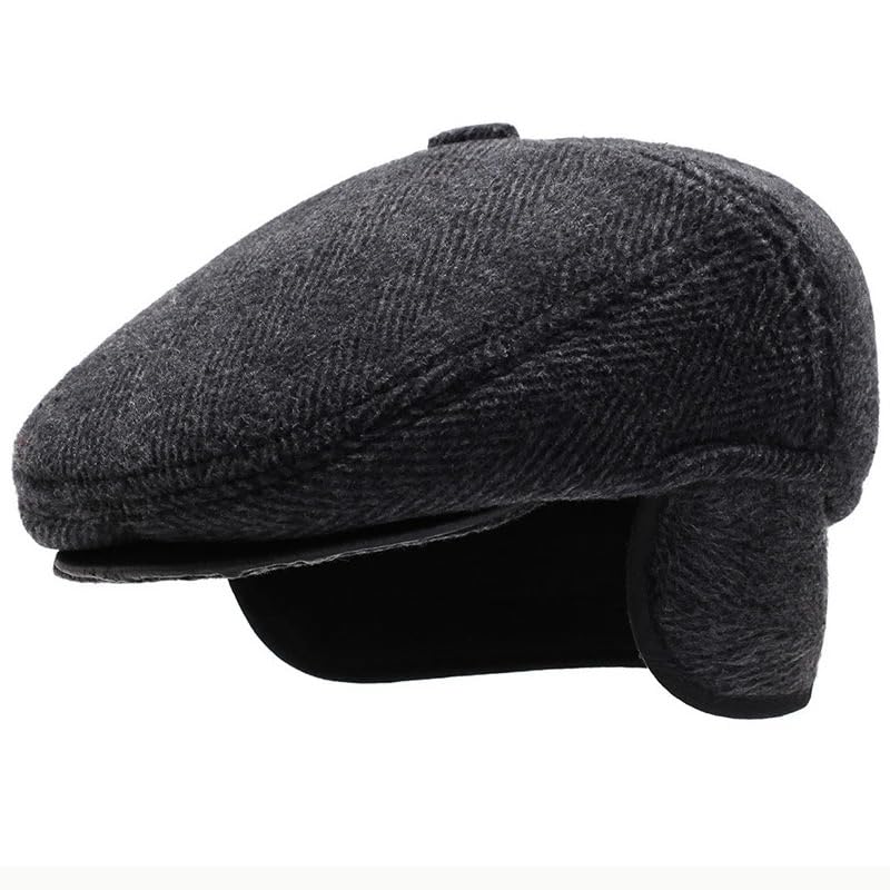 Wool Newsboy Cap Adjustable Fit Winter Warm Vintage Style Beret Women Autmn Winter Warm Hats Visor Hat Newsboy Cap Fedora  main image 3