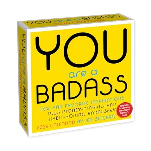 You Are a Badass 2026 Day-to-Day Calendar