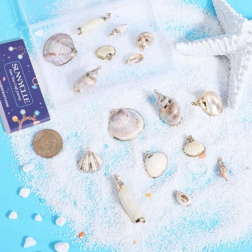 SUNNYCLUE 20Pcs 10 Styles Seashell Charms - Image 4